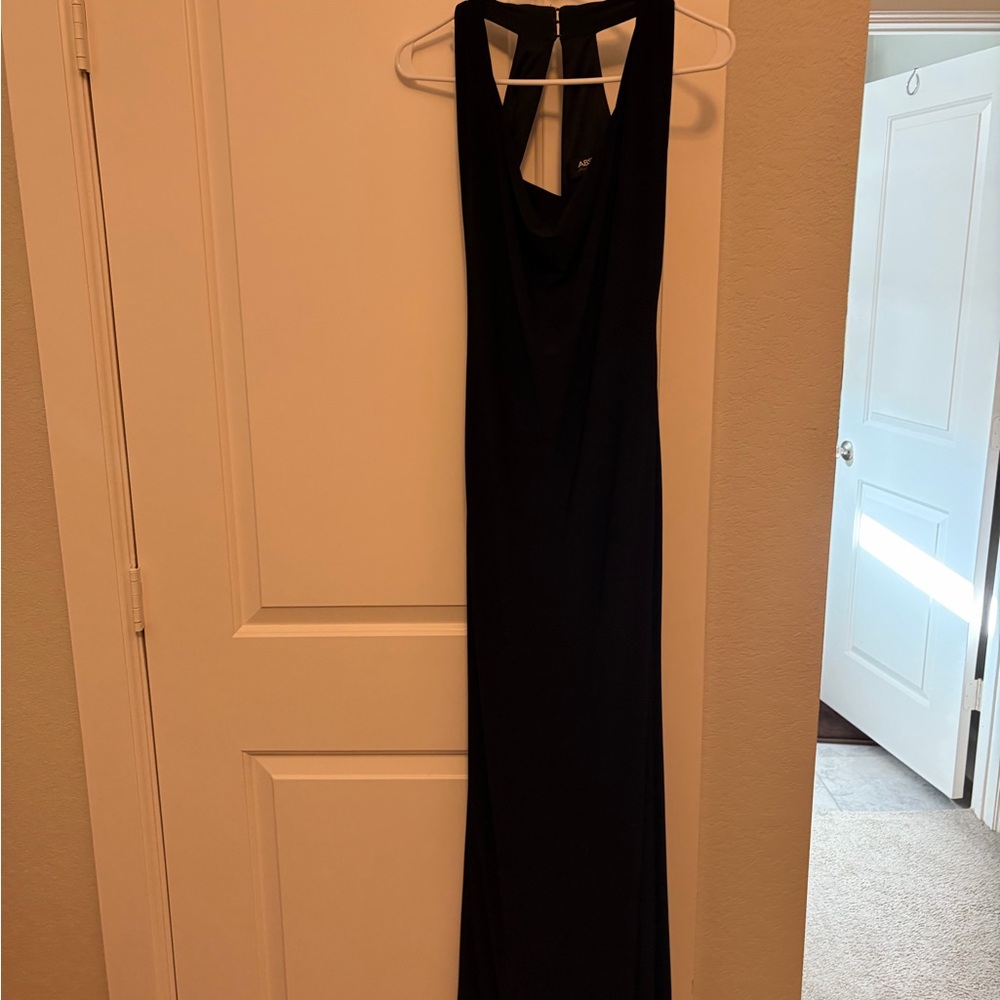 ABS Allen Schwartz Black Backless Dress